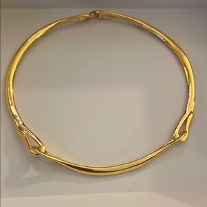 Jenny bird liseaux gold collar necklace